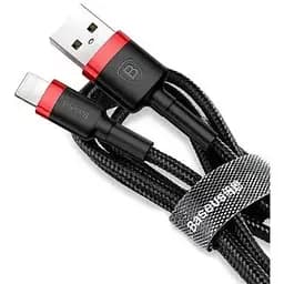 Кабель Baseus cafule Cable USB For lightning 1.5A 2 м Червоний + Чорний