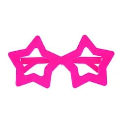 Окуляри карнавальні Offtop Зірки, рожевий (870175)