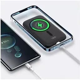 Акумулятор бездротовий XO PR153 PD20W Magnetic wireless 15W Type-C 5000mAh 6920680826308 - мініатюра 3