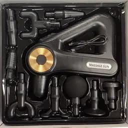 Електричний перкусійний масажер тригерних точок, масажний пістолет Massage Gun 8891 - мініатюра 5