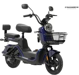 Електроскутер Двомісний Crosser CR2 (800W, 60V, 24Ah, графенові АБК) Синій - мініатюра 2