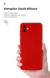 Чехол ArmorStandart ICON для Samsung A04 (A045) Camera cover Red (ARM63907) - мініатюра 7