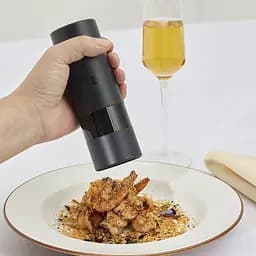 Подрібнювач солі та перцю HuoHou Electric Grinder Black (HU0141) [52440] - мініатюра 4