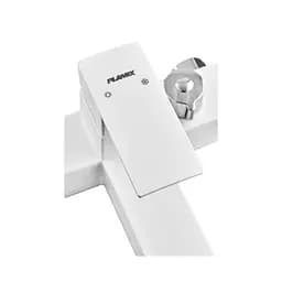 Змішувач для ванни з лійкою Plamix Kubus-009 Euro SET white PM0673 Білий - мініатюра 4