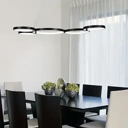 Люстра Brille стельова підвісна лофт в хол LED BL-847S/76W WW BK - мініатюра 11