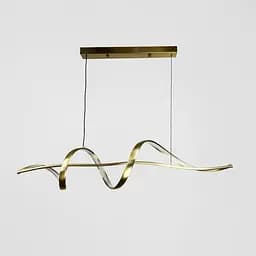 Хвилеподібна люстра у латунному корпусі 100 см | Арт. H26L-1000 AB | Line F