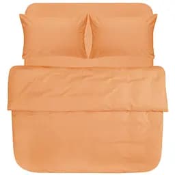 Комплект постільної білизни євро Lotus Home Basic ранфорс помаранчевий (svt-2000022340441)