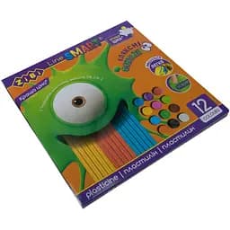 Пластилин ZiBi Smart Line, 12 цветов (ZB.6224)