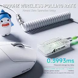 Миша Attack Shark X8 Ultra Wireless (AS-6972792471839-W) White (G-000003622) - мініатюра 4