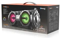 Колонка портативна 2.0 REAL-EL X-737 Black, 2 x 14 Вт, пластиковий корпус, Bluetooth, USB, живлення від акумулятора, 4000 мА * год, керування зверху - мініатюра 4