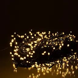 Новорічна гірлянда Різдвяна фея Garlando Pro CF500L50MBY 50 м 500 LED чорний дріт Жовтий 