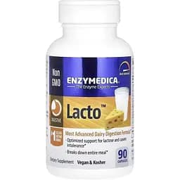 Натуральная добавка Enzymedica Lacto 90 капсул