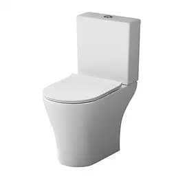 Унитаз-компакт Damixa Sirius безободковый с сиденьем микролифт белый DX86C8600SC, Белый