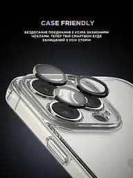 Захисне скло для камери Apple iPhone 16 Pro/16 Pro Max, Supreme BI, сірий колір, з рамкою, глянцеве скло для захисту лінз, протиударне, прозоре, з клейовим шаром по контуру, не впливає на якість фото, ArmorStandart (ARM79423) - мініатюра 6