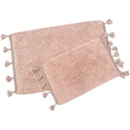 Набір килимків Irya Janel pembe 90х60 см та 60х40 см світло-рожевий (svt-2000022273824)