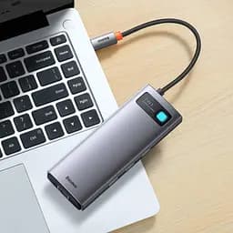 Хаб конвертер Baseus Metal Gleam Usb-C - VGA 7-in-1 WKWG040013 - мініатюра 5