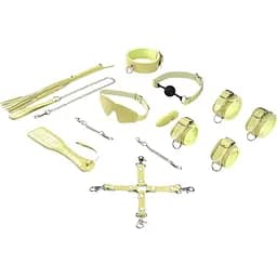 BDSM набор Liebe Seele Macaron Bondage Kit 9 шт. желтый