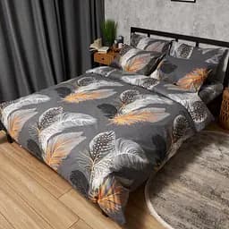 Постільний набір Moon&Star (простирадло 220х240 см + 2 наволочки 70х70 см) Бязь Gold Люкс Mystic Feathers