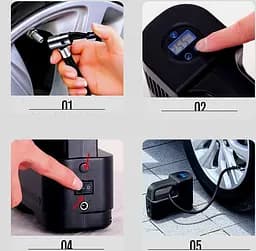 Автомобільний компресор No Brand із цифровим манометром - мініатюра 8
