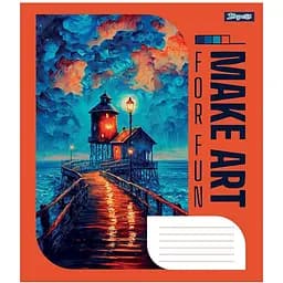 Тетрадь общая 1 Вересня Make Art, А5, в клетку, 24 листа (766619)