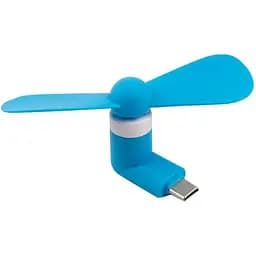 Вентилятор мобильный Type-C синий