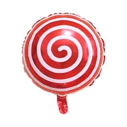 Шар воздушный фольгированный (45 см) Леденец, красный