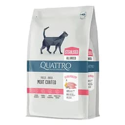 Корм Quattro Cat Sterilized Chicken для стерилізованих котів з куркою 1.5 кг