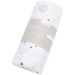 Простирадло дитяче на резинці Home Line Сузір’я 60х120 см біле (161921)