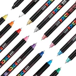 Набір маркерів Uni Posca 0.7 мм 8 шт. (PC-1MR 8C) - мініатюра 4