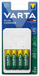 Зарядний пристрій Varta Plug Charger 4хNI MH AA2600 мА/год (57657101461)