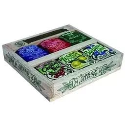 Чай черный Mlesna Цейлон 6 видов ароматизированный деревянная коробка 125 г