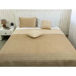 Декоративне покривало Руно VeLour Beige, 220x150 см, бежевий (360.55_Beige)