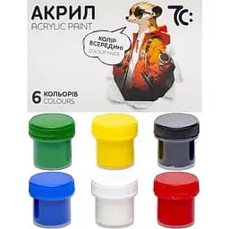 Детский набор акриловых красок 7С: 7C50601 6 цветов, по 10 мл