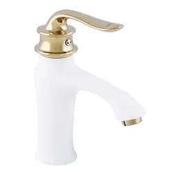 Смеситель для умывальника Zerix Z10219-7 ZX0493 Белый матовый