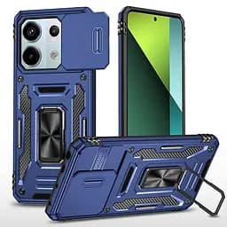 Ударопрочный чехол Camshield Army Ring для Xiaomi Poco X6 Pro Синий / Navy