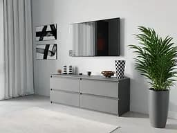 ТБ тумба Moreli ST-223 Ш1400/В530/Г400 Антрацит (zg-st223-antracit) - мініатюра 2
