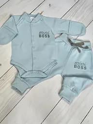 Комплект для малюків Mini Boss 2 предмета зріст 62 см (1 - 3 місяці) Lari блакитний