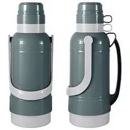 Термос Ardesto Gemini Gourmet, пластик, скляна колба, сірий, 3200 мл (AR2632GRE)