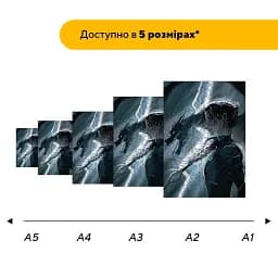 Дерев'яний фігурний пазл Володарка Блискавки, А3, Дерев'яна коробка 200 елементів - мініатюра 2