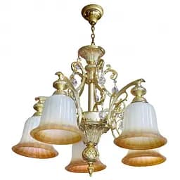 Люстра підвісна Brille прованс для холу E27 60W G (BKL-179S/5)