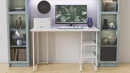 Комп'ютерний стіл Ferrum-decor Кевін 75x140x60 білий ДСП Білий 16мм (FRD-101259) - мініатюра 2