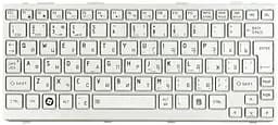 Клавіатура Toshiba Mini (NB200, NB300, NB305) Silver, (Silver Frame) UA (вертикальний ентер)