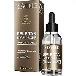 Краплі для автозасмаги обличчя Revuele Salf Tan Face Drop Medium To Dark 30 мл