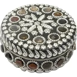 Металева скринька з камінням 11.5х5 см 