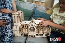 Дерев'яний конструктор Собор Паризької Богоматері | Woodzle | 202 деталі - мініатюра 9