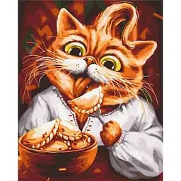 Картина за номерами на підрамнику Brushme Кіт-ласун Маріанна Пащук