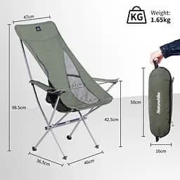 Крісло складане Naturehike CNK2300JU0003 зелене - мініатюра 11