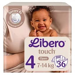 Подгузники Libero Touch 4 (7-14 кг) 36 шт.