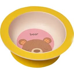 Тарелка глубокая Fissman Медвежонок с присоской 15 см (9467)