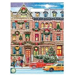 Пакет подарунковий Комсерв Різдво у Нью-Йорку з вирубною ручкою 28.5х38 см 25 шт.